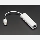 USB 2.0 and Ethernet Hub - 3 USB Ports and 1 Ethernet - Image 1