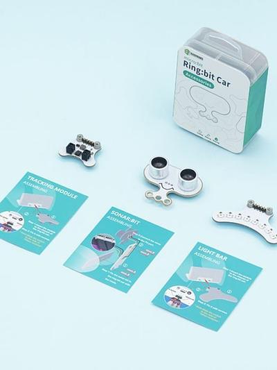 Ring:bit Car Accessories (Sonar:bit，Tracking Module and LED Light bar)