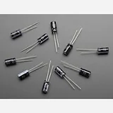 220uF 16V Electrolytic Capacitors - Pack of 10 - Image 3