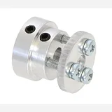 Pololu Aluminum Scooter Wheel Adapter for 1/4 Shaft - Image 3