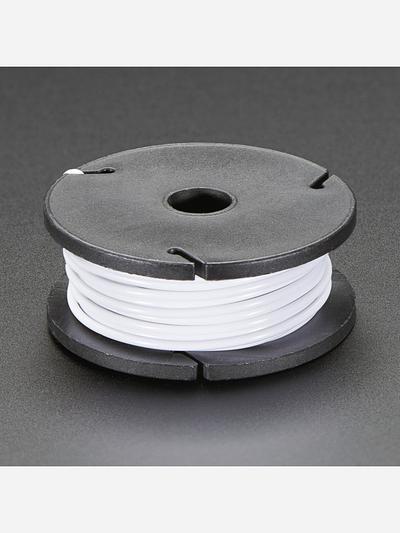 Solid-Core Wire Spool - 25ft - 22AWG - White