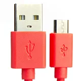 USB A to microB cable - Red - 50cm - Image 1