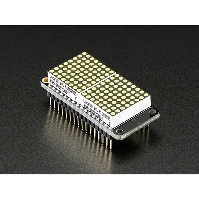 Adafruit 0.8 8x16 LED Matrix FeatherWing Display Kit - White
