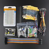 Elecrow Electronic Kit Bundle with Breadboard Cable Resistor, Capacitor, LED, Potentiometer - Image 1
