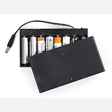 8 x AA battery holder with 5.5mm/2.1mm Plug and On/Off Switch - Image 1