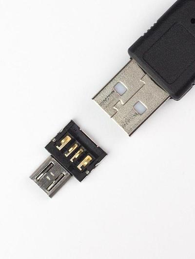 USB to microUSB OTG Converter Shim