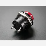 16mm Panel Mount Momentary Pushbutton - Burgundy - Image 4