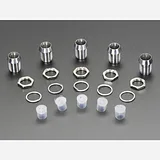 5mm Chromed Metal Narrow Bevel LED Holder - Pack of 5 - Image 3