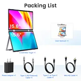 CrowView Yoga 15.6" Dual Screen Portable Monitor - Image 2