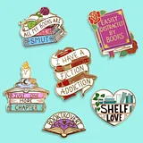 Easily Distracted By Books Lapel Pin - Image 3