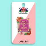 Easily Distracted By Books Lapel Pin - Image 5