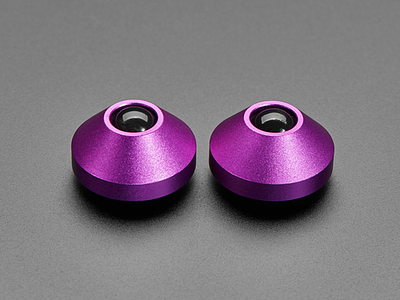 Purple Anodized Aluminum Bumper Feet - Pack of 2