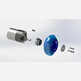 Pololu Aluminum Scooter Wheel Adapter for 1/4 Shaft - Image 9