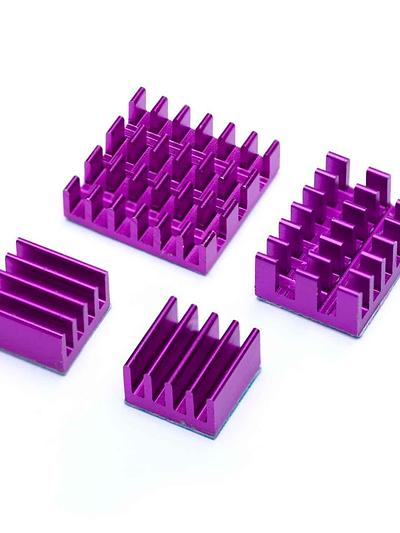 Heatsink Kit for Raspberry Pi 4B Purple