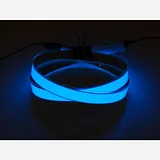 Blue Electroluminescent (EL) Tape Strip - 100cm w/two connectors - Image 1