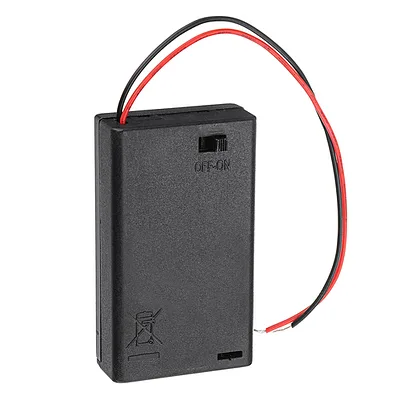 3-AAA Battery Holder, Enclosed with Switch