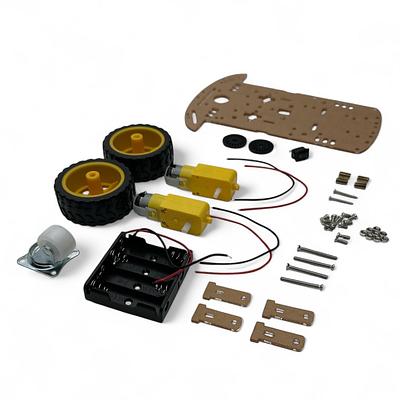 Robot Chassis base with 2 wheels with AA-Battery Pack