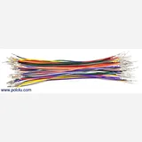 Wires with Pre-crimped Terminals 50-Piece Rainbow Assortment M-F 6 - Image 1