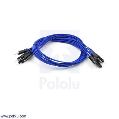 Premium Jumper Wire 10-Pack M-F 12 Blue