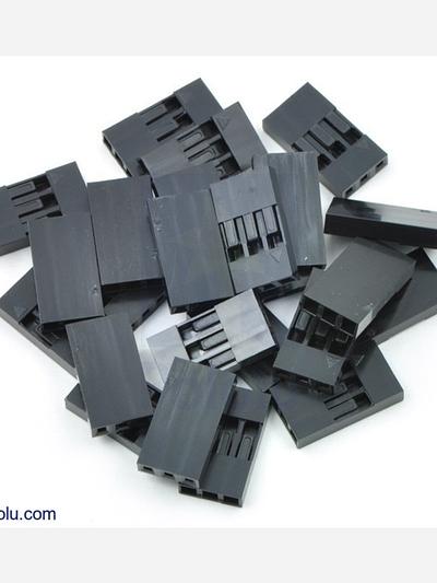 0.1" (2.54mm) Crimp Connector Housing: 1x3-Pin 25-Pack