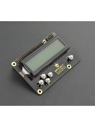 IIC 16x2 RGB LCD KeyPad HAT with RGB Backlight(Compatible with Raspberry Pi 3B+/4B)