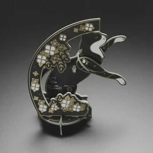 Art Deco Cat Lamp - Soldering Kit by Elkei Education