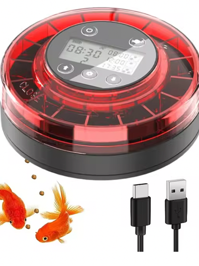Automatic Fish Feeder Rechargeable