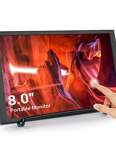 SH080T 8 Inch Mini HDMI Portable LCD Display 1280x800 Resolution Monitor