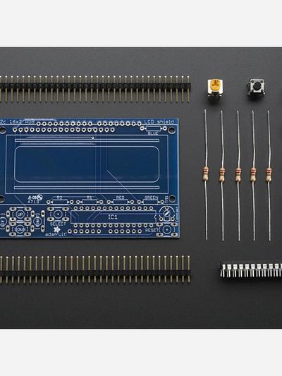 Adafruit I2C Controlled + Keypad Shield Kit for 16x2 LCD