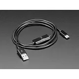 USB Type C Cable with Data/Charge Switch - 1 meter long - Image 1