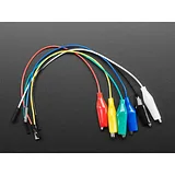 Small Alligator Clip to Female Jumper Wire Bundle - 6 Pieces - Image 2