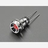 5mm Chromed Metal Wide Concave Bevel LED Holder - Pack of 5 - Image 2