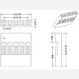 0.1" (2.54mm) Crimp Connector Housing: 1x3-Pin 25-Pack - Image 7