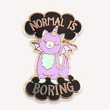 Normal Is Boring Lapel Pin - Image 1