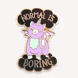 Normal Is Boring Lapel Pin - Image 1