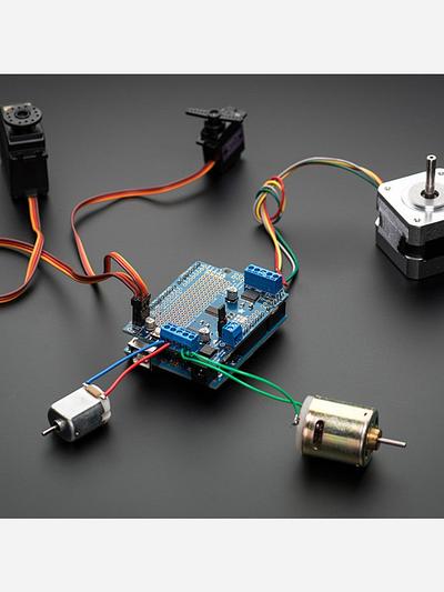 Adafruit Motor/Stepper/Servo Shield for Arduino v2 Kit [v2.3]