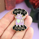 Normal Is Boring Lapel Pin - Image 2