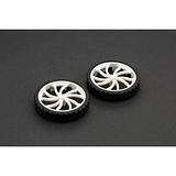 N20 ABS Rubber Wheel 43x9mm (Pair) - Image 1
