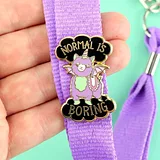 Normal Is Boring Lapel Pin - Image 4