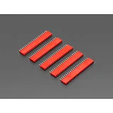20-pin 0.1 Female Header - Red - 5 pack - Image 1