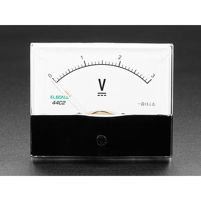 Large 3V Analog Panel Meter