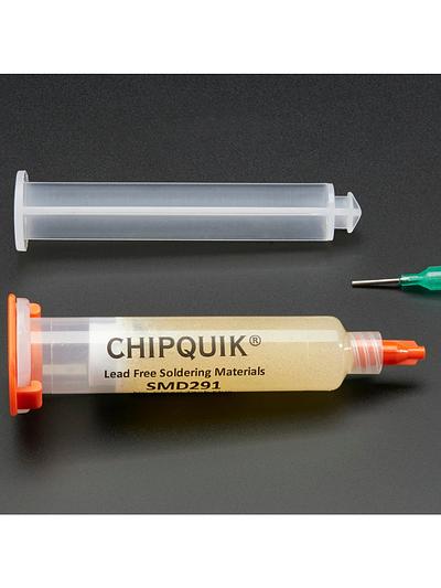 Chip Quik Tack Flux 10cc Syringe with Plunger and Tip [SMD291]