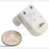 120:1 Mini Plastic Gearmotor, Offset 3mm D-Shaft Output - Image 4