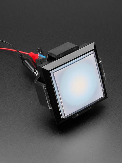 LED Illuminated Pushbutton - 60mm Square