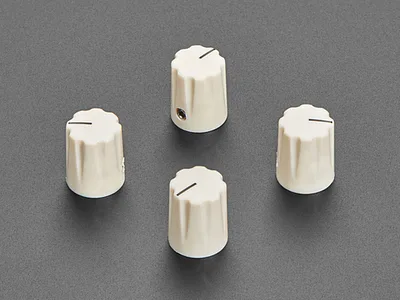 Cream Micro Potentiometer Knob - 4 pack