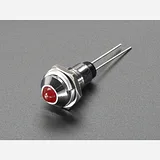 5mm Chromed Metal Wide Convex Bevel LED Holder - Pack of 5 - Image 2