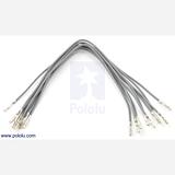 Wires with Pre-crimped Terminals 10-Pack F-F 6 Gray - Image 1