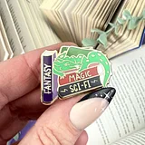 Fantasy Magic Scifi Book Lapel Pin - Image 2