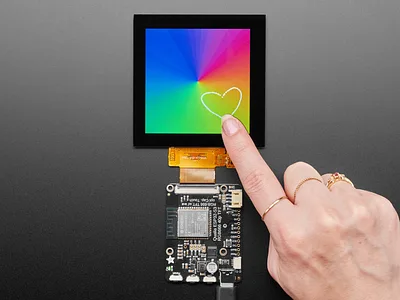 Adafruit 3.4in Square RGB-666 TTL TFT Display with Touchscreen