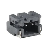 JST Right-Angle SMD Connector - 2 Pin, Black - Image 1